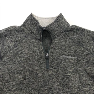 Suéter Eddie Bauer Grande Polar Cuello en V 1/4 Cuarto Cremallera Cuello Simulado COMO NUEVO - Imagen 1 de 7