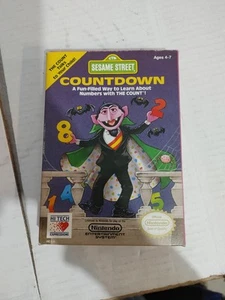 Nintendo NES Sesame Street Countdown Video Game With Box - Picture 1 of 11