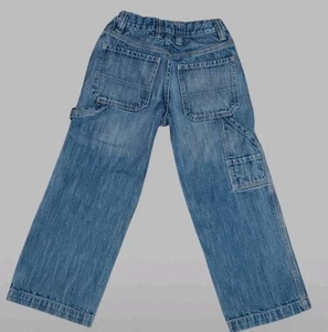 Old Navy Carpenter Painter Jeans Boys  7 Regular Adjustable Waist Casual School - Picture 1 of 7