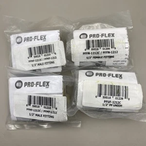 Menge (4) [Pro-Flex Adapter] Messing [Stecker/Buchse/Union] + Bondklemme [Neu] - Bild 1 von 9