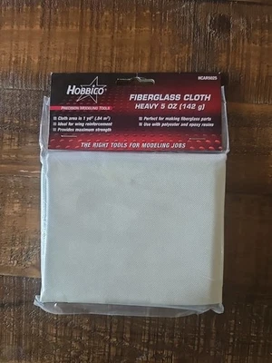 Paño de fibra de vidrio pesado Hobbies 5 OZ 1 YD2 HCAR5025 Foto 1 de 3