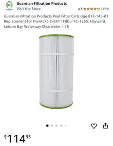 Guardian Filtration Products Pool Filter Cartridge 817-145-01 - Picture 1 of 5