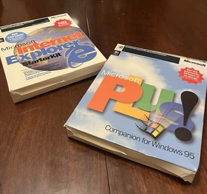 Microsoft Plus Windows 95 (CD) W/ Internet Explorer Starter Kit (Floppy Only) - Picture 1 of 3