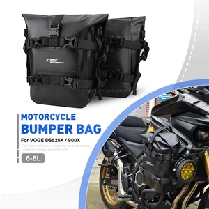 DS 525X Crash bar bags For Voge DSX 900 DS525X Leather Waterproof Frame Bag - Picture 1 of 16