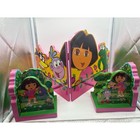 Dora the Explorer Wooden Bookends Pair + Wall Mounted Coat Hook Rail Set vintage