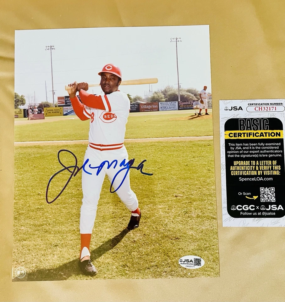 Joe Morgan (d.2020) Cincinnati Reds HOF Autographed Signed 8x10 Photo JSA COA - Image 1 of 1
