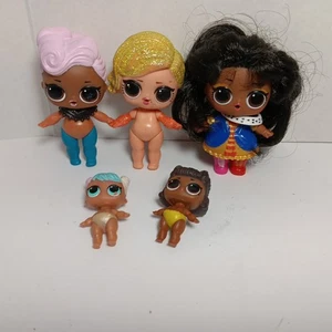 Lote de 5 muñecas Lol Sorpresa 2 Mini.  1 con cabello fluido 2016 2018 - Imagen 1 de 2
