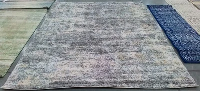 Серый синий кремовый пятнистый ковер на спину 8 футов 0 дюймов x 10 футов 0 дюймов сниженная цена 1172791065 BER219G-8 - Изображение 1 из 4