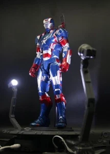 9.5" Rotating Display Stand Base for Hot Toys 1/6 Scale model USB LED - Picture 1 of 9