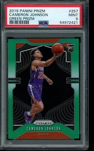 2019-20 Panini Prizm #257 Cameron Johnson Prizms Green PSA 9 - Picture 1 of 2