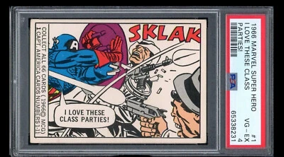 1966 marvel super hero #1 captain america rc; 1st true rookie PSA 4 (CENTERED) - Image 1 of 3