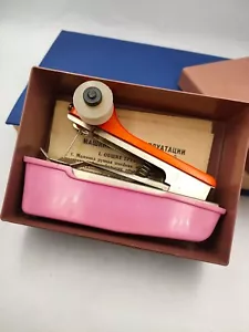 VINTAGE Soviet Original Toy Mini Sewing Machine In An Original Box Manual Ussr - Picture 1 of 10