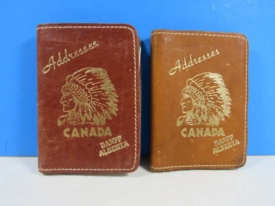 Address Book  MINI 3x4" Leather Cover with spiral address insert - Image 1 of 4