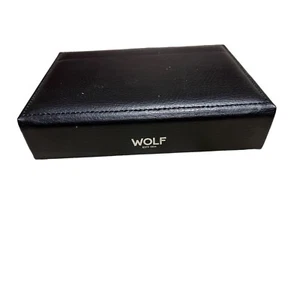 Wolf Manschettenknöpfe Krawattenbox Blake schwarz lila 305328 Uhrenbox - Bild 1 von 9