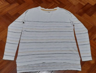 Fatface size 8 cream with stripes fine knit jumper long sleeve - Image 1 of 4