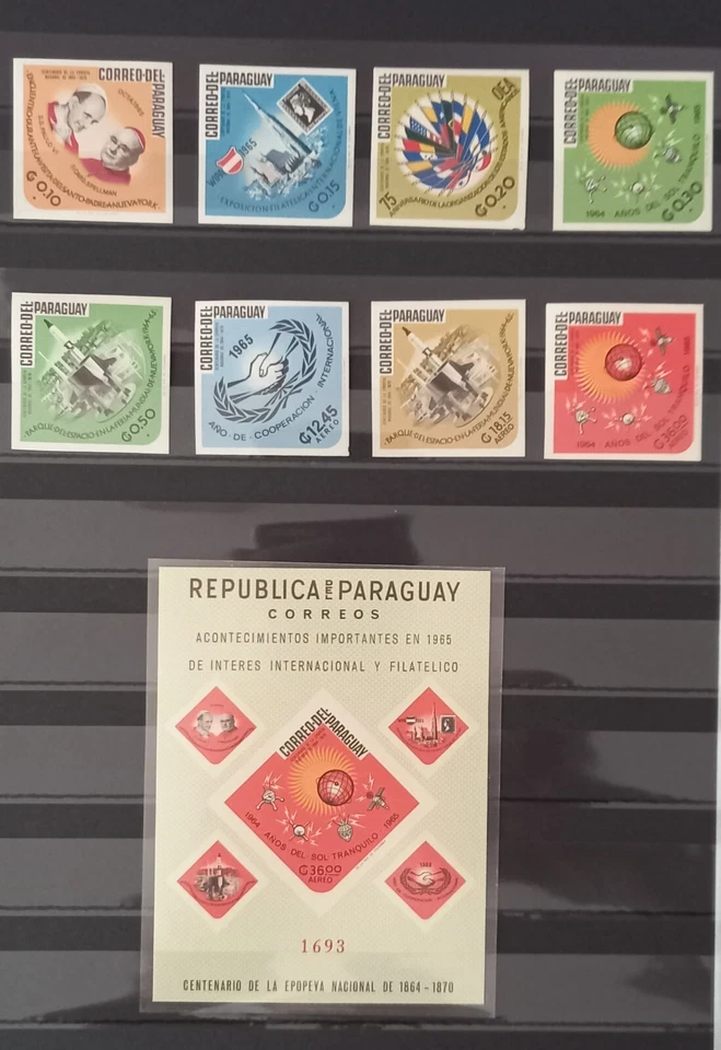 Paraguai 1966 exploração espacial coleção inperf MNH - Imagem 1 de 1