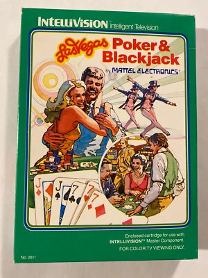 Las Vegas Poker and Blackjack Intellivision 1979 CIB Complete W/ manual - Image 1 of 4