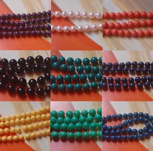 1 Strang 39/40cm Muschelperlen Shell beads 8mm Schmuckperle MOP Bastelperle - Bild 1 von 13