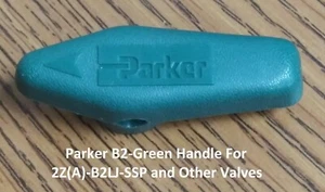 Manija de válvula Parker Ball ""Mango B2 - verde"" para válvulas Parker 2Z (A)-B2LJ-SSP. - Imagen 1 de 4
