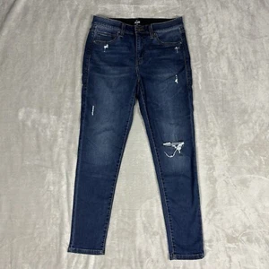 Lularoe Skinny Jeans Womens Size 30 (32x28) Denim Blue Elastic Waist - Picture 1 of 10