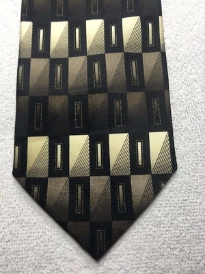 HAGGAR CORBATA HOMBRE MARRÓN BEIGE NEGRO 4 X 60 Foto 1 de 4