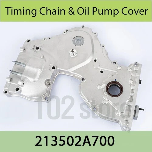 OEM 213502A700 Timing Chain & Oil Pump Cover for Hyundai ACCENT 2010-2014 - Image 1 of 1