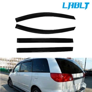 LABLT Viseras de Ventana Ventilación Protector de Lluvia Deflector Negro para Toyota Sienna 2004-2009 - Imagen 1 de 8