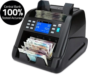 Contador de billetes máquina dinero moneda billete valor mixto conteo efectivo ZZap - Imagen 1 de 12
