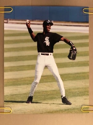 Póster original vintage de Michael Jordan de béisbol de los Medias Blancas de Chicago años 90 pin up Foto 1 de 4