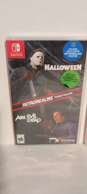 Halloween & Ash vs Evil Dead Retro Realms Double Feature Nintendo Switch, Sealed - Image 1 of 2