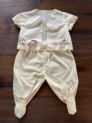 Vintage Cradle Togs Two Piece Train Outfit Size Infant 0-3 months - Image 1 of 4
