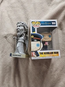 Doctor Who Funko Weeping Angel And Kerblam Man Bobble Head Pop Vinyl - Picture 1 of 1