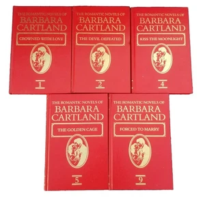The Romantic Novels Of Barbara Cartland Set of 5 Books #1, 2, 4, 5, 9 - Picture 1 of 5