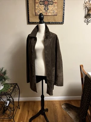 Chaqueta de gamuza marrón Banana Republic para hombre, mediana  Foto 1 de 4