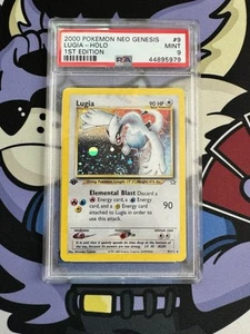 Lugia 9/111 1st Edition Neo Genesis PSA 9 Pokemon Holo Rare Mint SWIRL 2000 - Picture 1 of 2