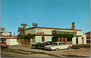 C1960 ELKO, Nevada Postal "CARL'S CAFÉ" Greyhound Bus Stop / Street View - Imagen 1 de 2