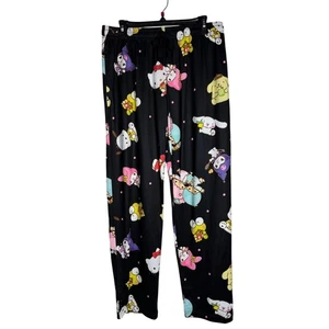 SANRIO HELLO KITTY & FRIENDS Sleep Pants NWT Black Size M - Picture 1 of 6
