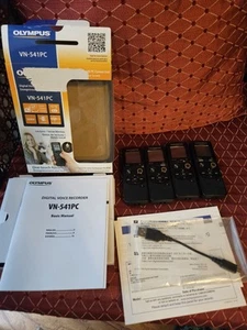 Lot of 4 OLYMPUS VN-541PC DIGITAL VOICE RECORDER Tested - Picture 1 of 6