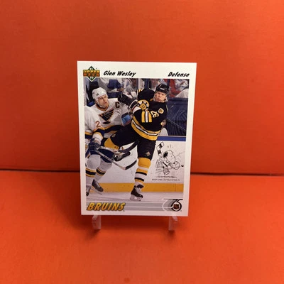 1991-92 Upper Deck Glen Wesley #370 NM🦄 - Image 1 of 2