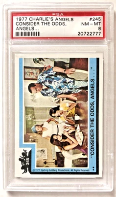 1977 Topps Charlie's Angels #245 Consider The Odds, Angels.. VG PSA 8 - Image 1 of 2