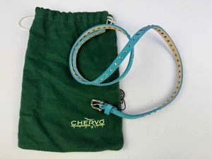 Chervo Golf edler Damen Leder Gürtel Belt Waistband Ulight hellblau 546 Gr.36 - Bild 1 von 1