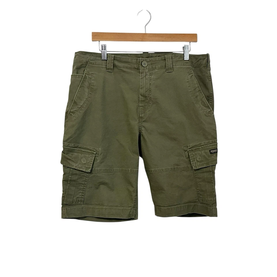 Superdry Hombre Pantalones Cortos Cargo Talla 36 Verde Utilitario Militar Foto 1 de 4