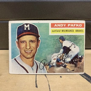 1956 topps andy pafko 312 Vintage Baseball Card Braves - Picture 1 of 2