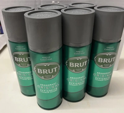 (16,66€/1L) Brut Original 6 x je 200 ml Deo Deodorant Bodyspray Deo Spray - Bild 1 von 2
