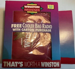 Vintage/NASCAR/Winston/6-/Pack/Cooler(Bag/FM/Radio)New/1993 - Picture 1 of 3