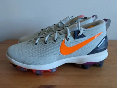 Nike Force Zoom Trout 9 Elite MCS Gray Blue Baseball Cleats Men 9.5 HF1116-001 - Image 1 of 4