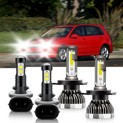 Combo de 4 faros antiniebla LED 6000K blancos para Kia Spectra5 2005-2009 Foto 1 de 4