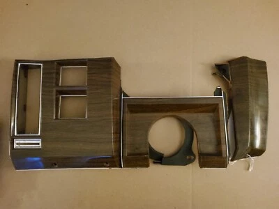 1977-1992 Cadillac Fleetwood Deville Speedometer Instrument Bezel Trim 4 PARTS - Image 1 of 4