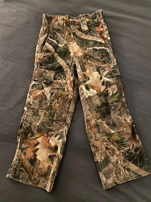 RedHead Youth 小号真木材静音隐藏迷彩狩猎裤迷彩红头 — 第 1/3 张图片