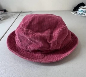 Vintage Bucket Hat Womens Pink Gap Hip Hop M/L Allover Print Inside Y2K - Picture 1 of 6